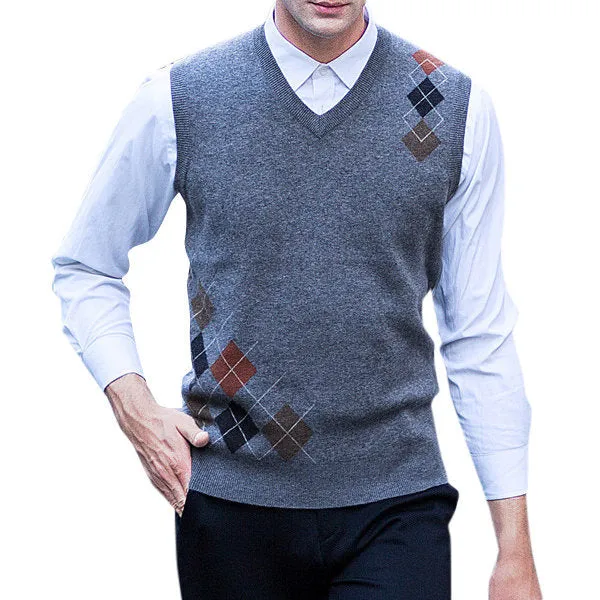 100%Wool Sleeveless Casual Sweater