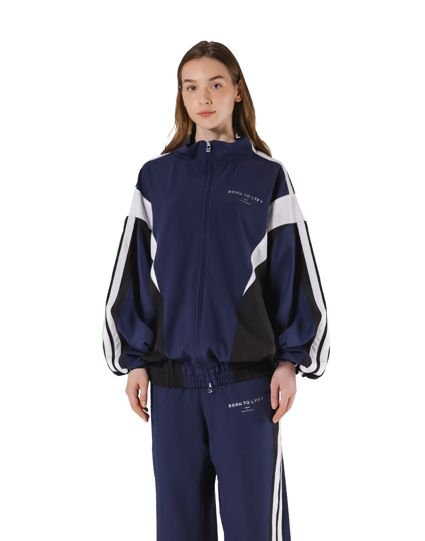 2Line Oversize Track Jacket - Navy