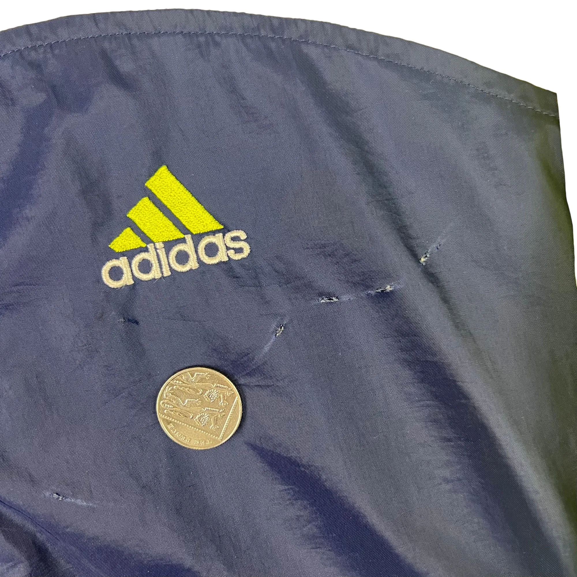 Adidas 90's Colourblock Track Jacket Navy Cream Yellow