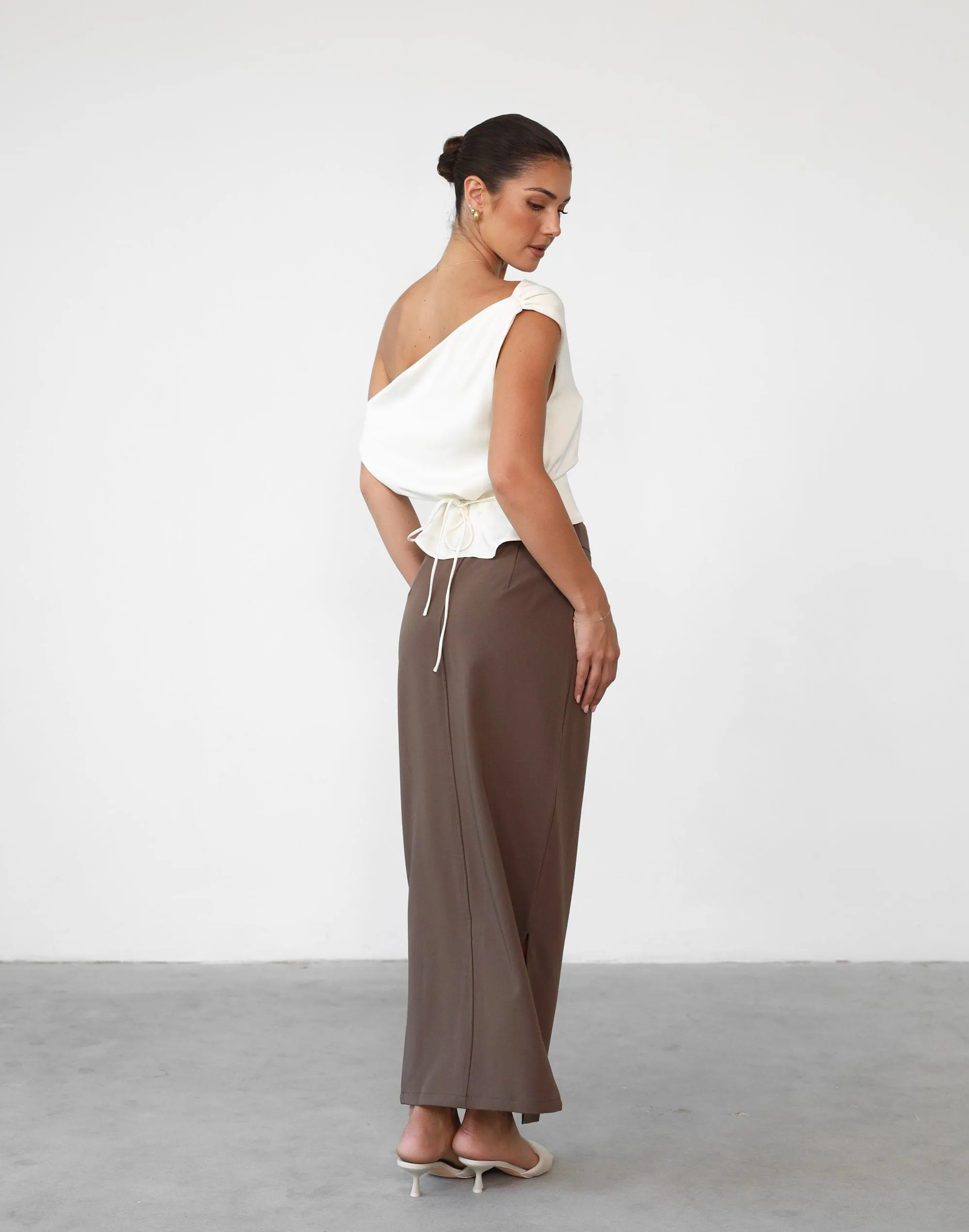 Astylar Maxi Skirt (Coffee)