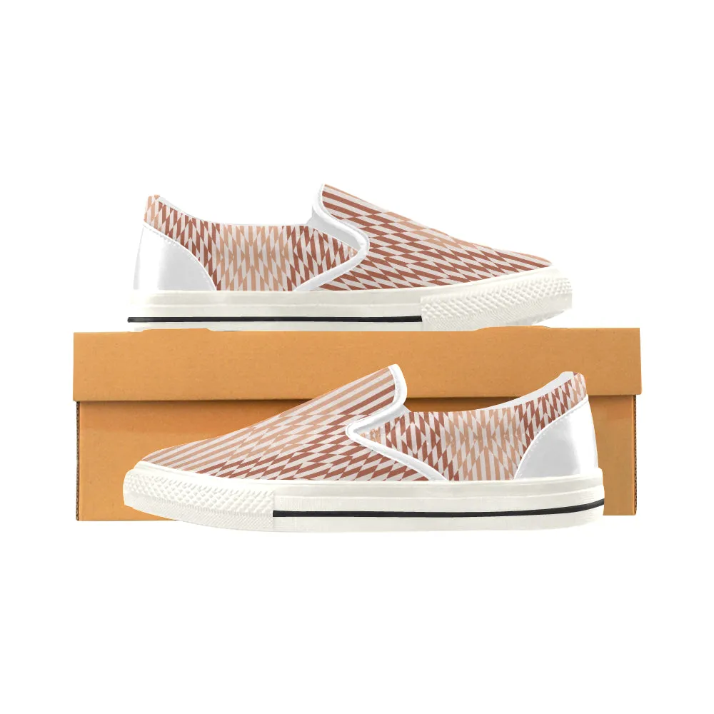 Buy Kids Checkers Print Canvas Slip-on Shoes at TFS