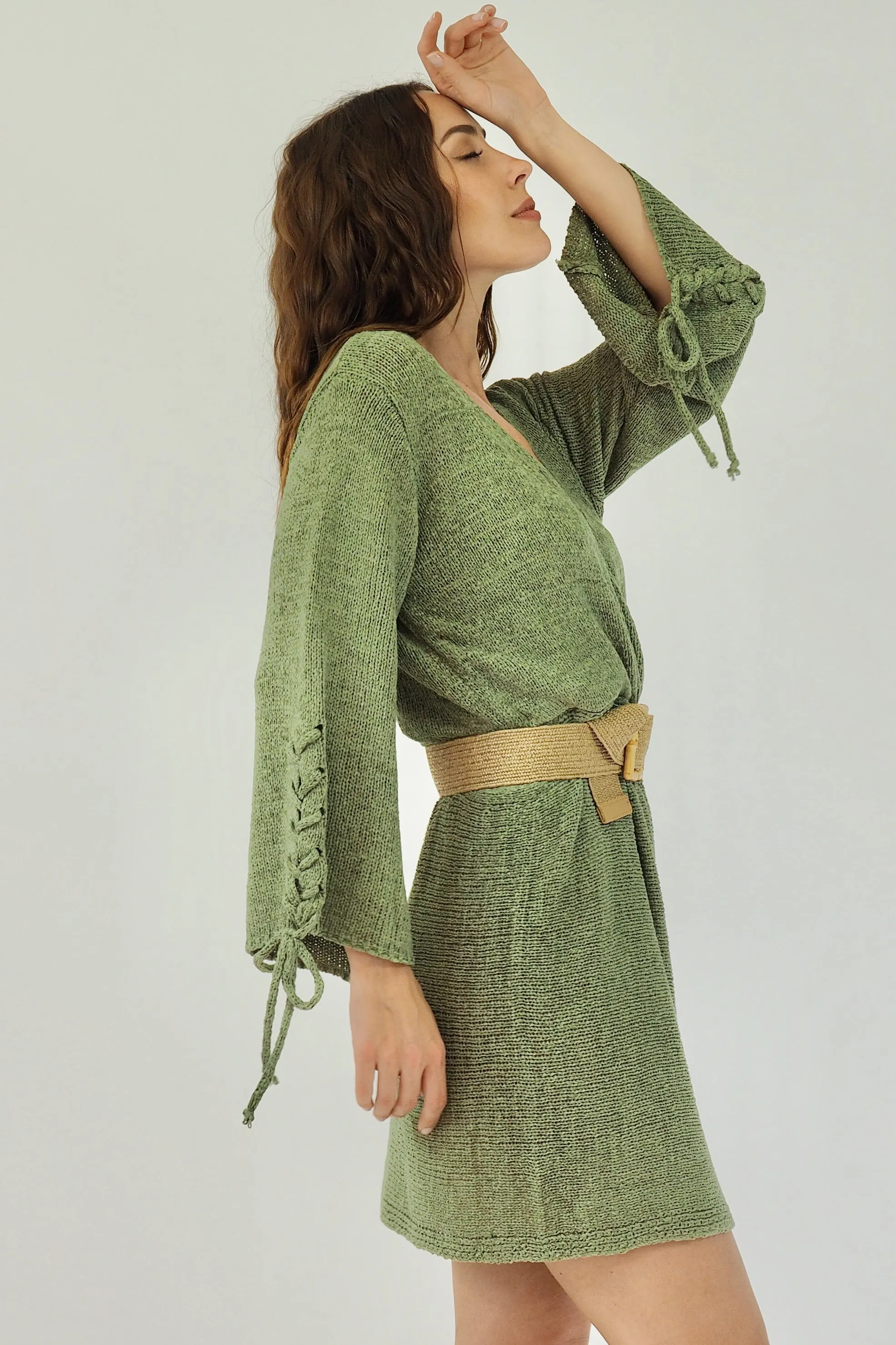 Carly Knit dress - Forest Khaki