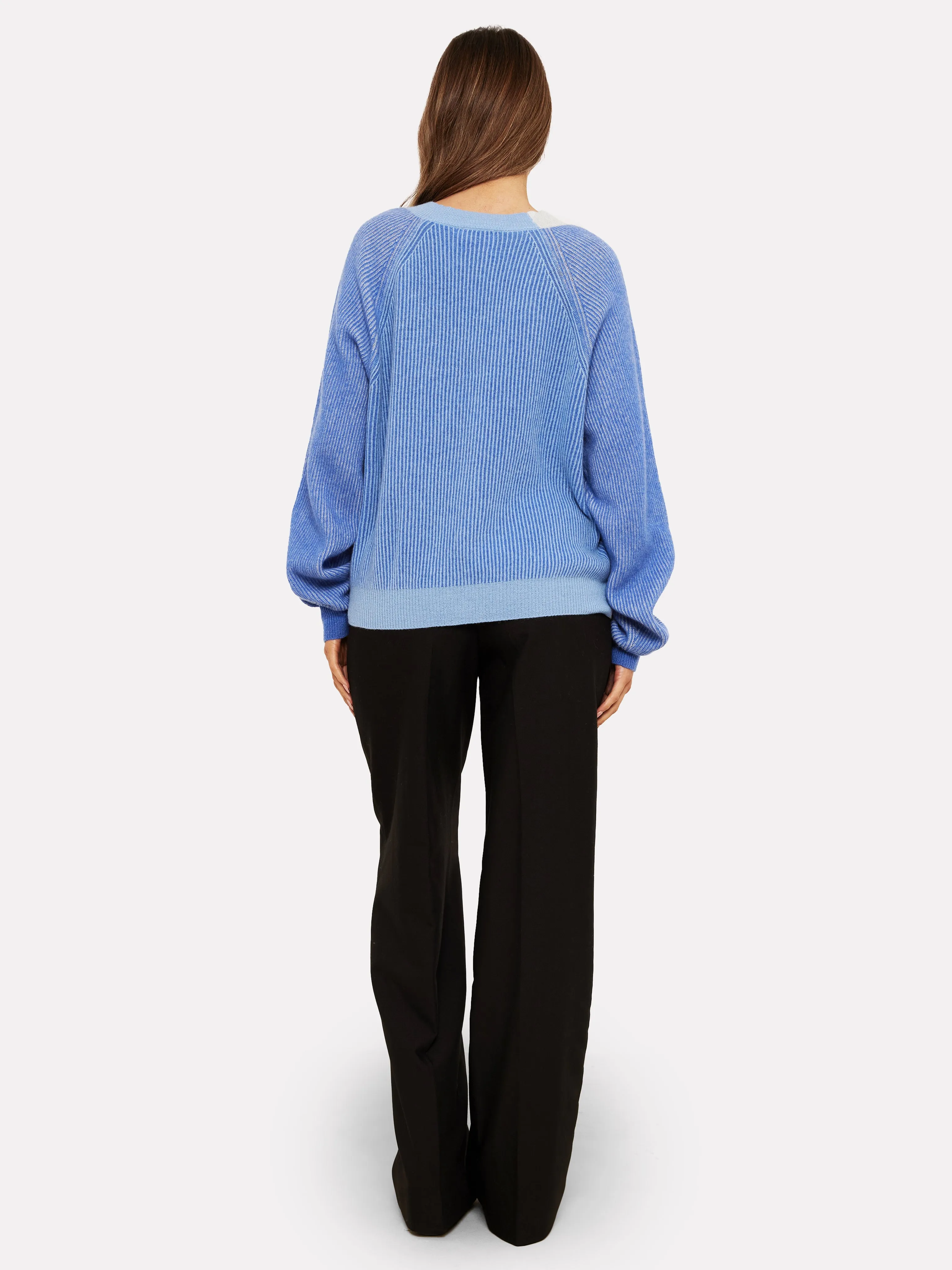 Chloe Ribbed Cashmere Cardigan