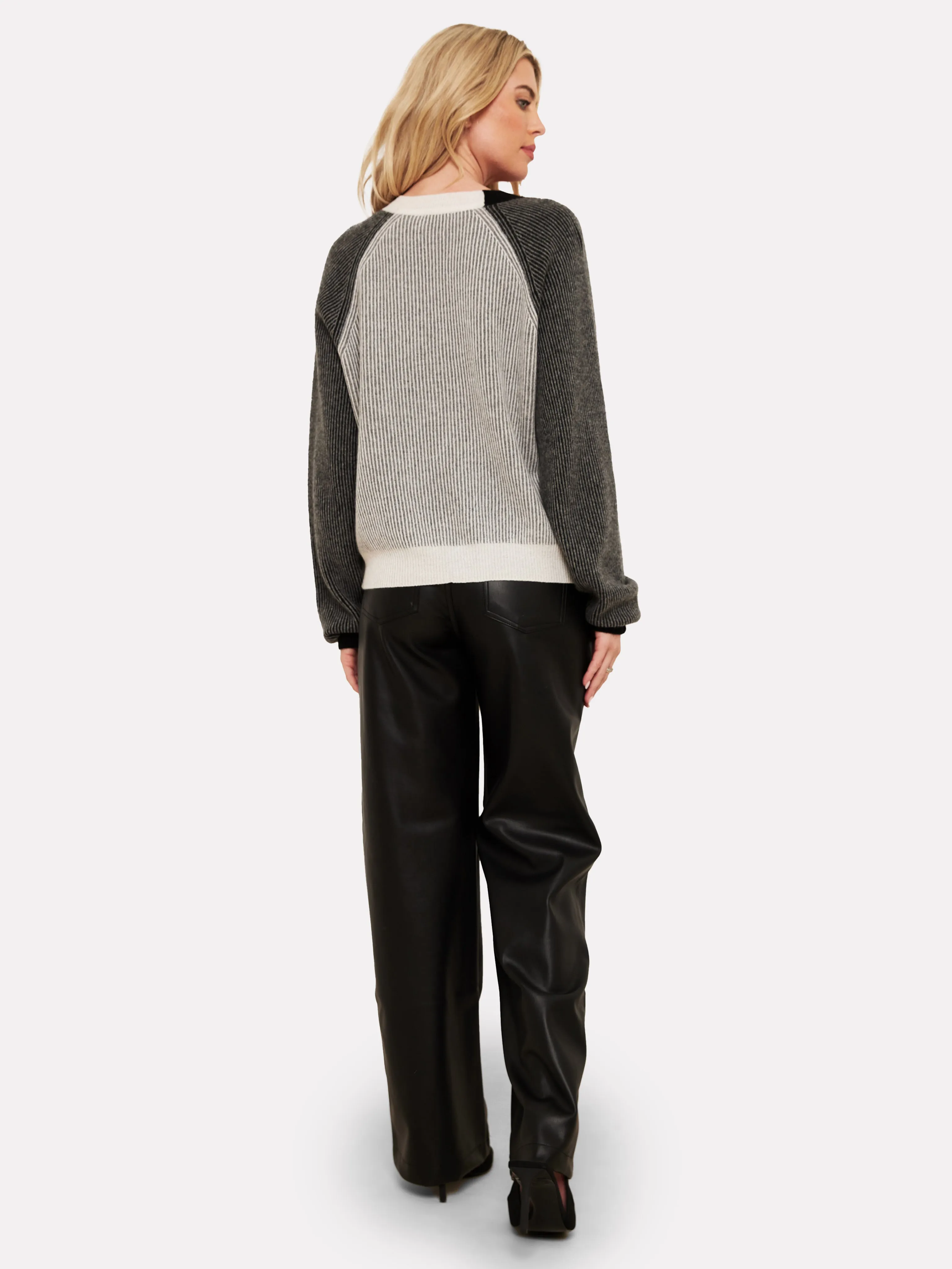 Chloe Ribbed Cashmere Cardigan