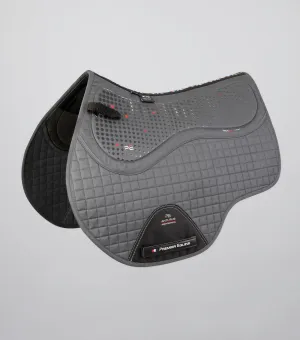 Close Contact Tech Grip Pro Anti-Slip Saddle Pad - GP/Jump Square Grey