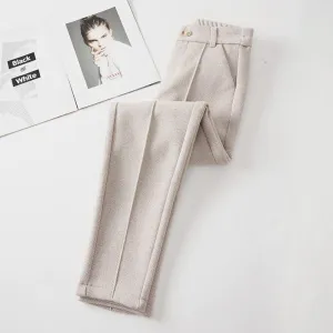 Cozy Chic Women's Velvet Harem Pants for Winter