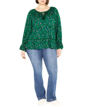 Floral Fields Top | Jade floral