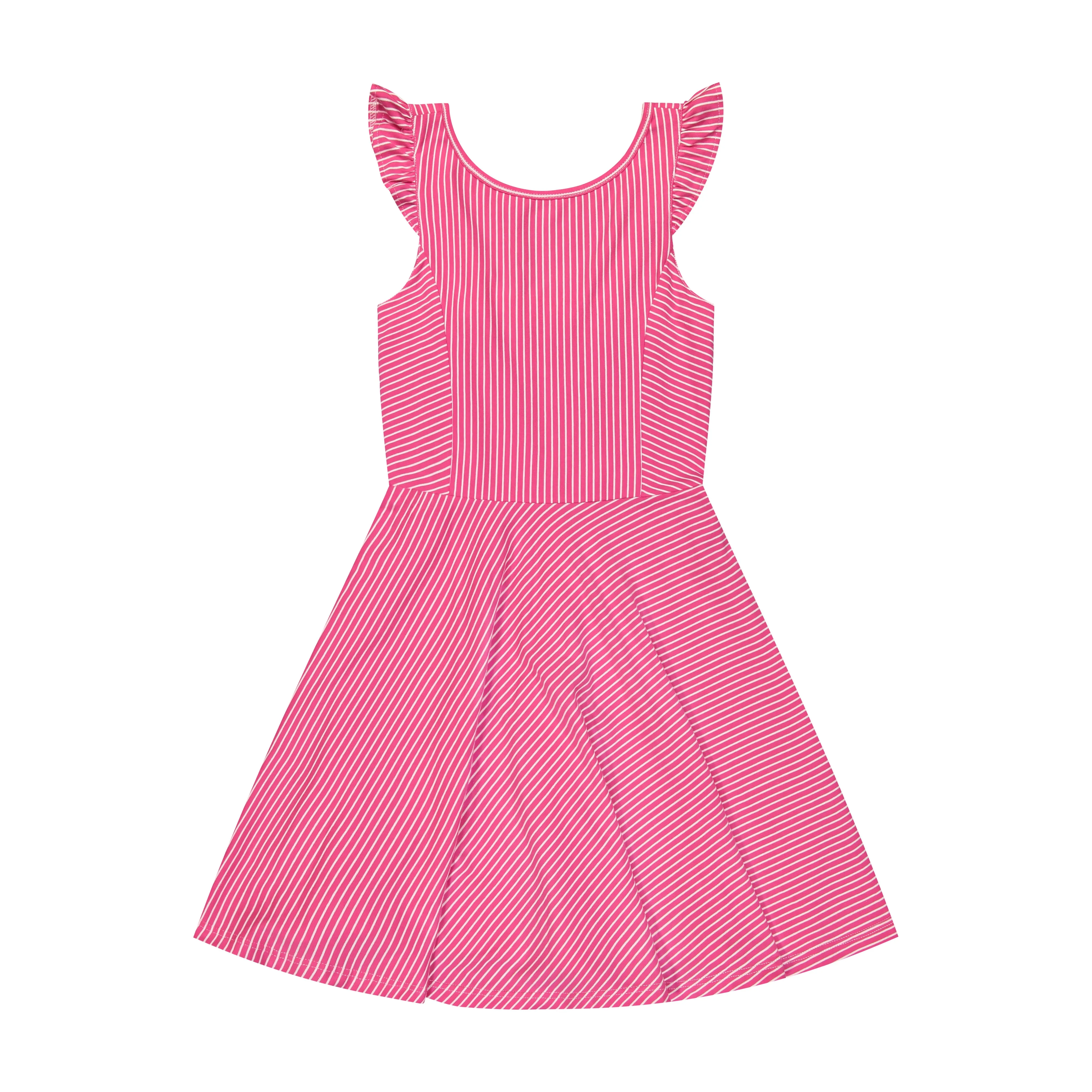 Hayden Dress Fuschia Pink Stripe