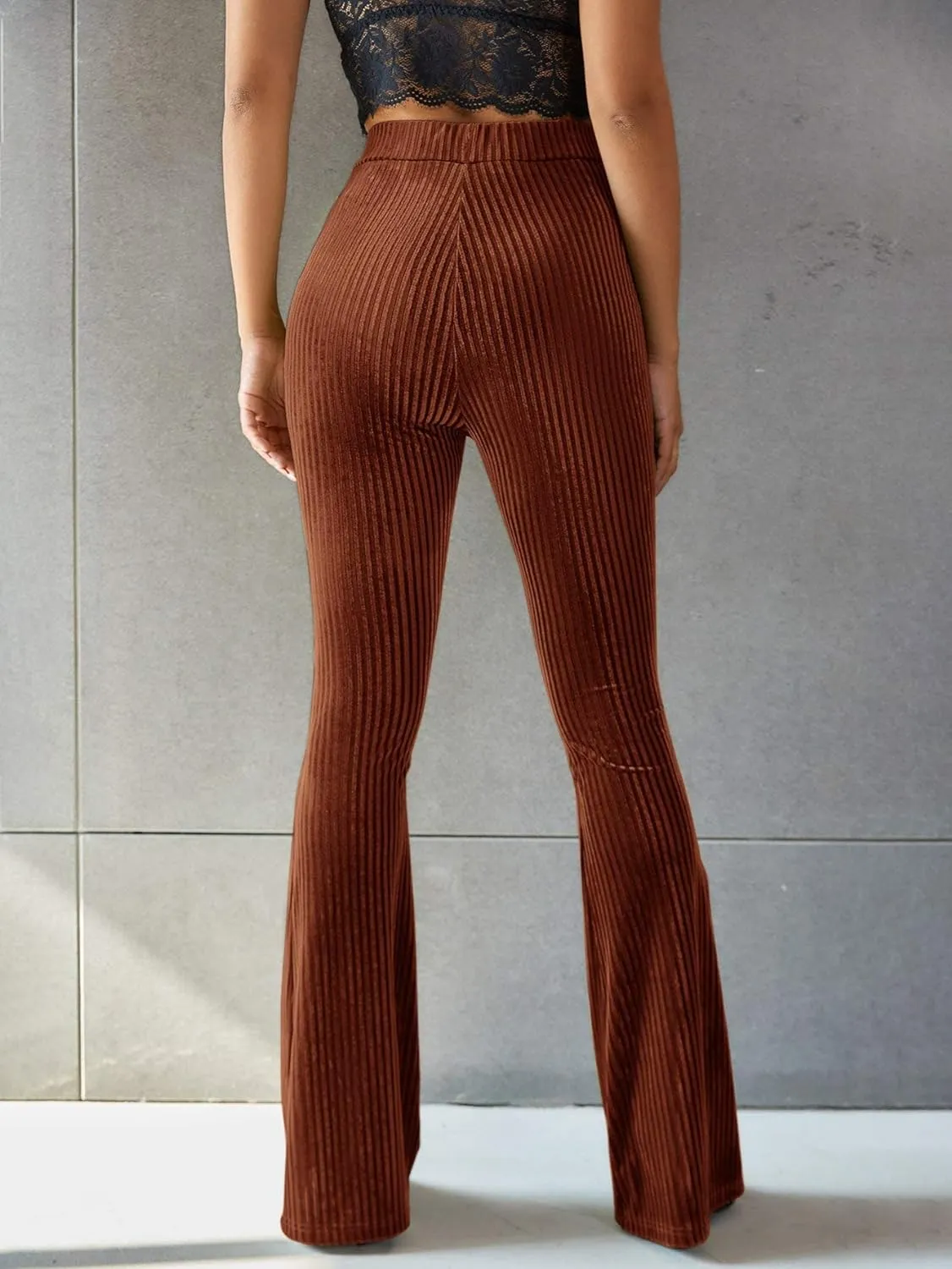 High-Waist Corduroy Flare Pants