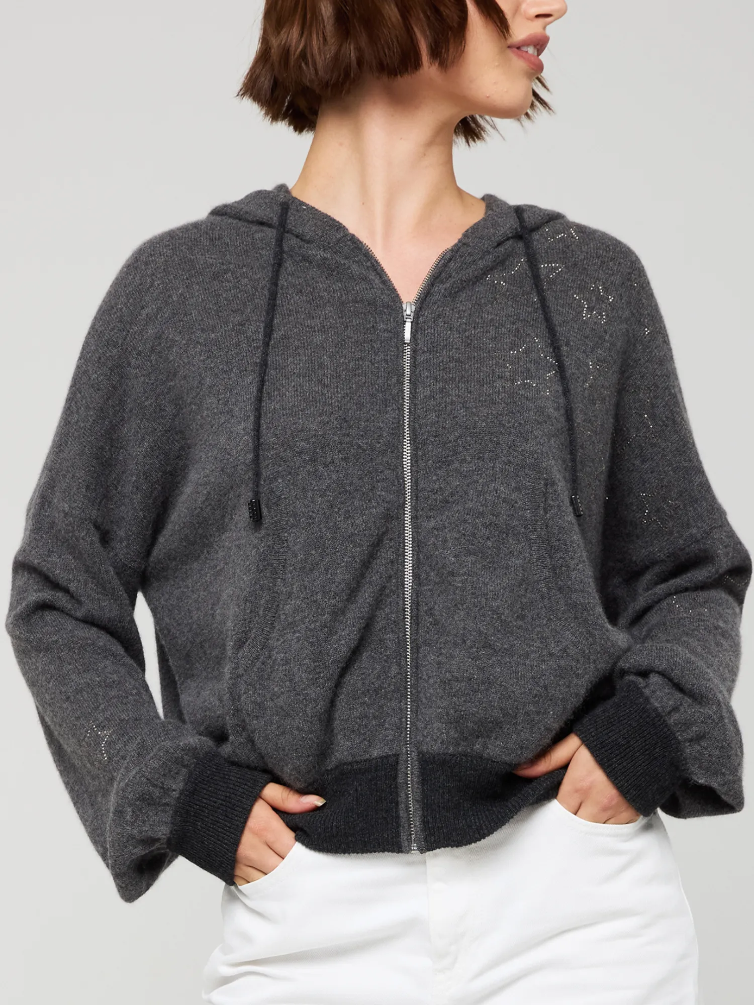 Hot Fix Star Cashmere Hoodie