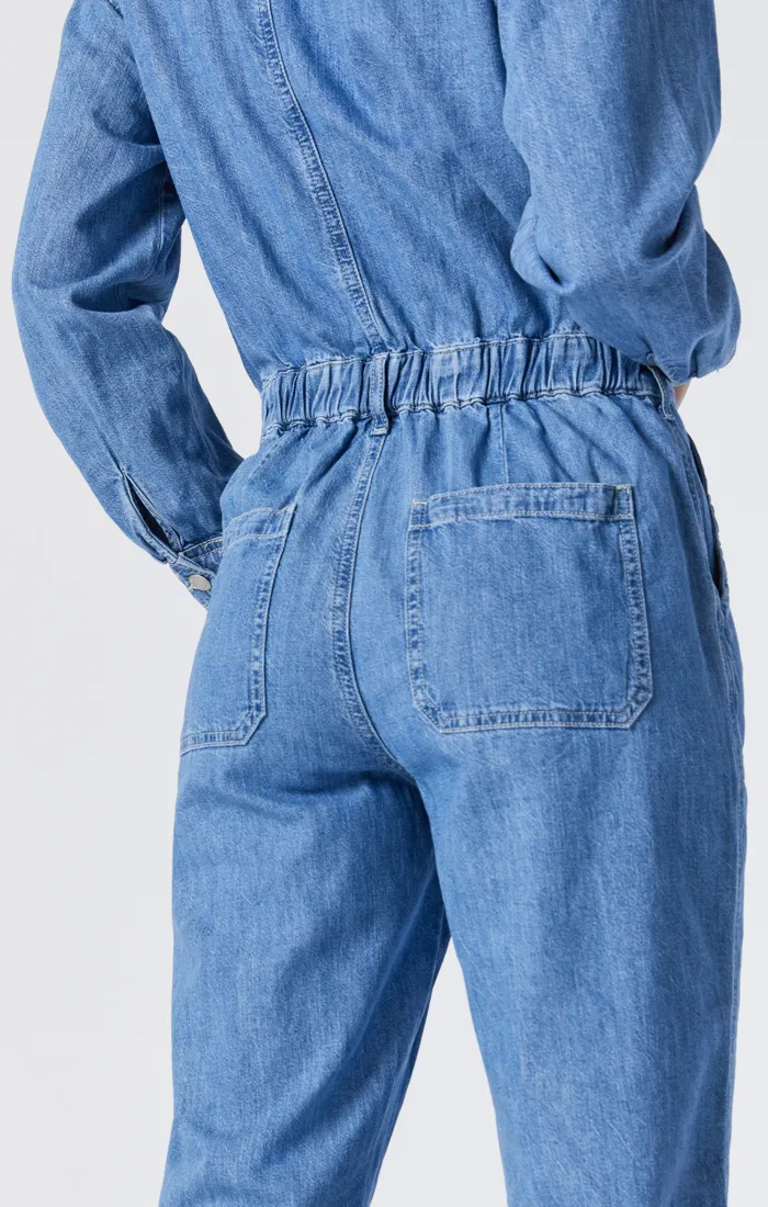 IDA OVERALL IN LIGHT BLUE DENIM