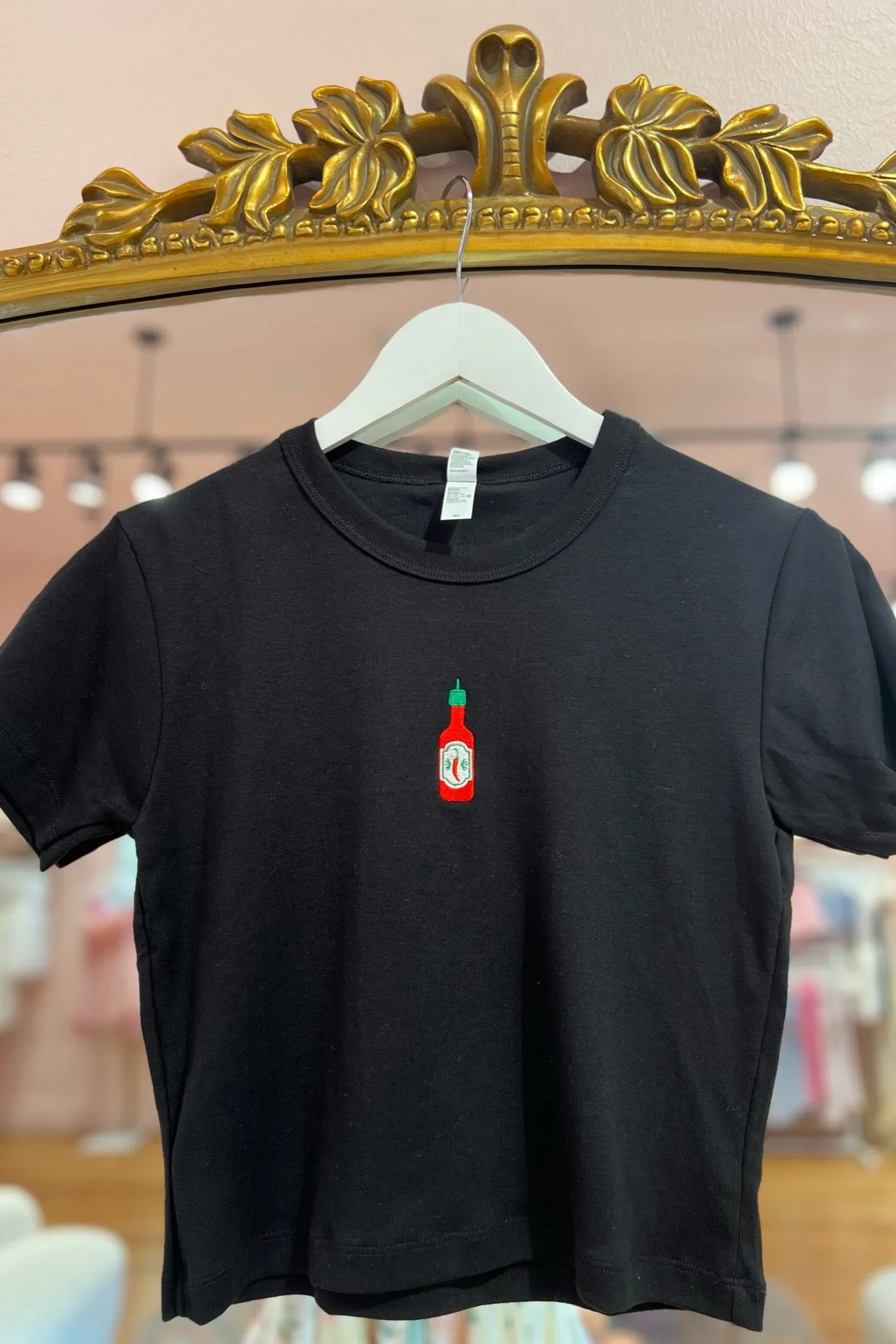 It's the Little Things Ribbed Baby Tee ~ Hot Sauce