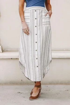 Kelsey Striped Maxi Skirt