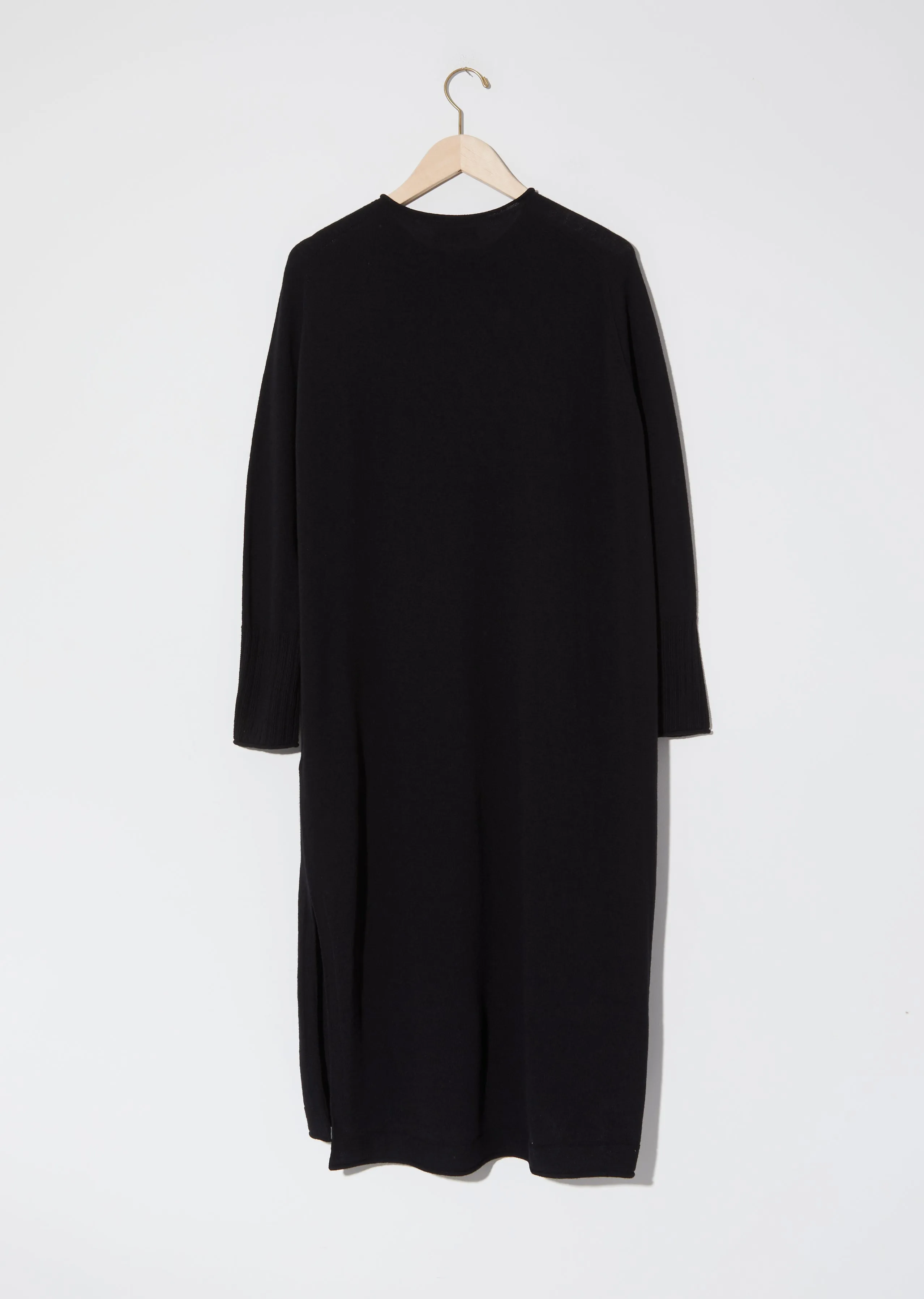 Knit Pullover Dress — Black