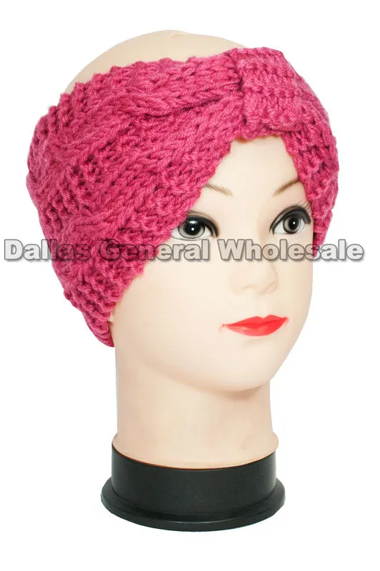 Ladies 2 Way Fashion Winter Headbands Wholesale