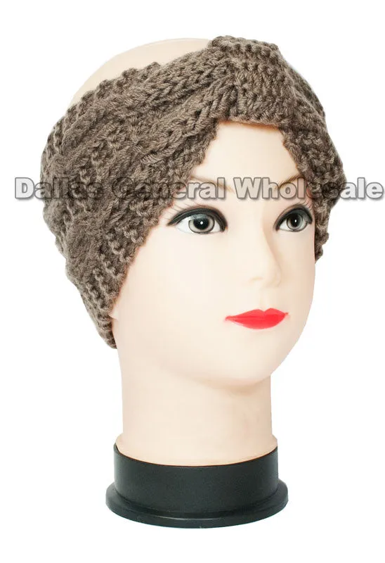 Ladies 2 Way Fashion Winter Headbands Wholesale