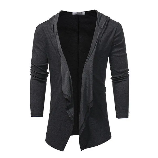 Mens Hooded Casual Sweater Coat