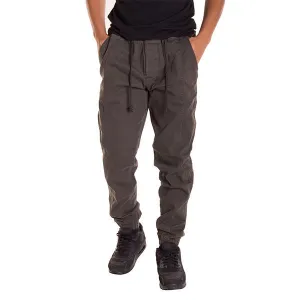 Mens Patchwork Solid Color Trouser Casual Elastic Waist Drawstring Sport Jogger Pants