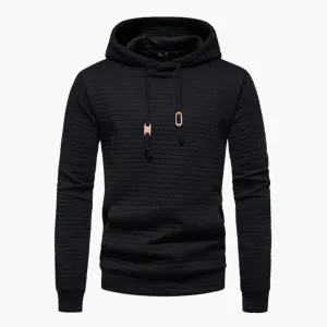 Men's Trendy Patterned Jumper with Drawstring Hood | Ideal for Autumn/Winter