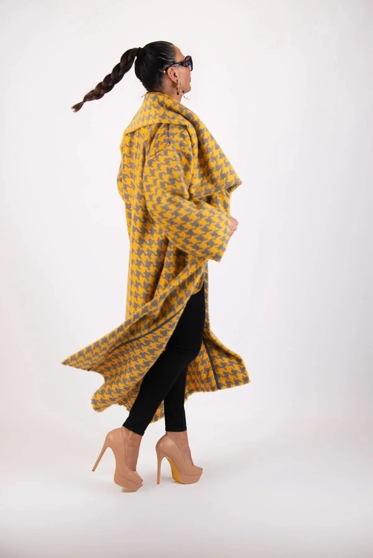 OFELIA WINTER HOUNDSTOOTH COAT ON SALE