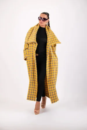 OFELIA WINTER HOUNDSTOOTH COAT ON SALE