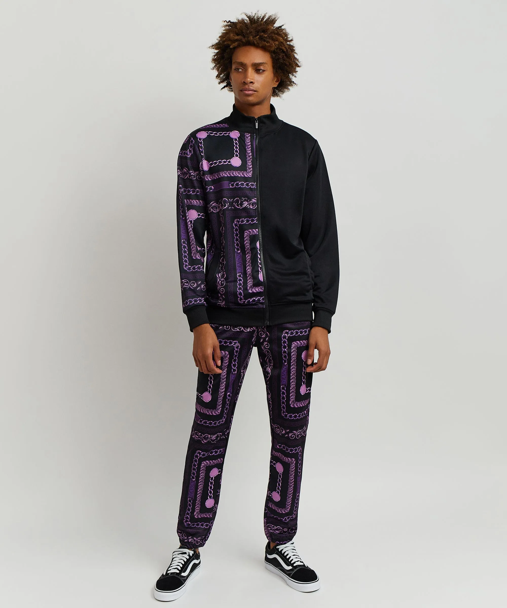 Purple Chain Link Track Jacket