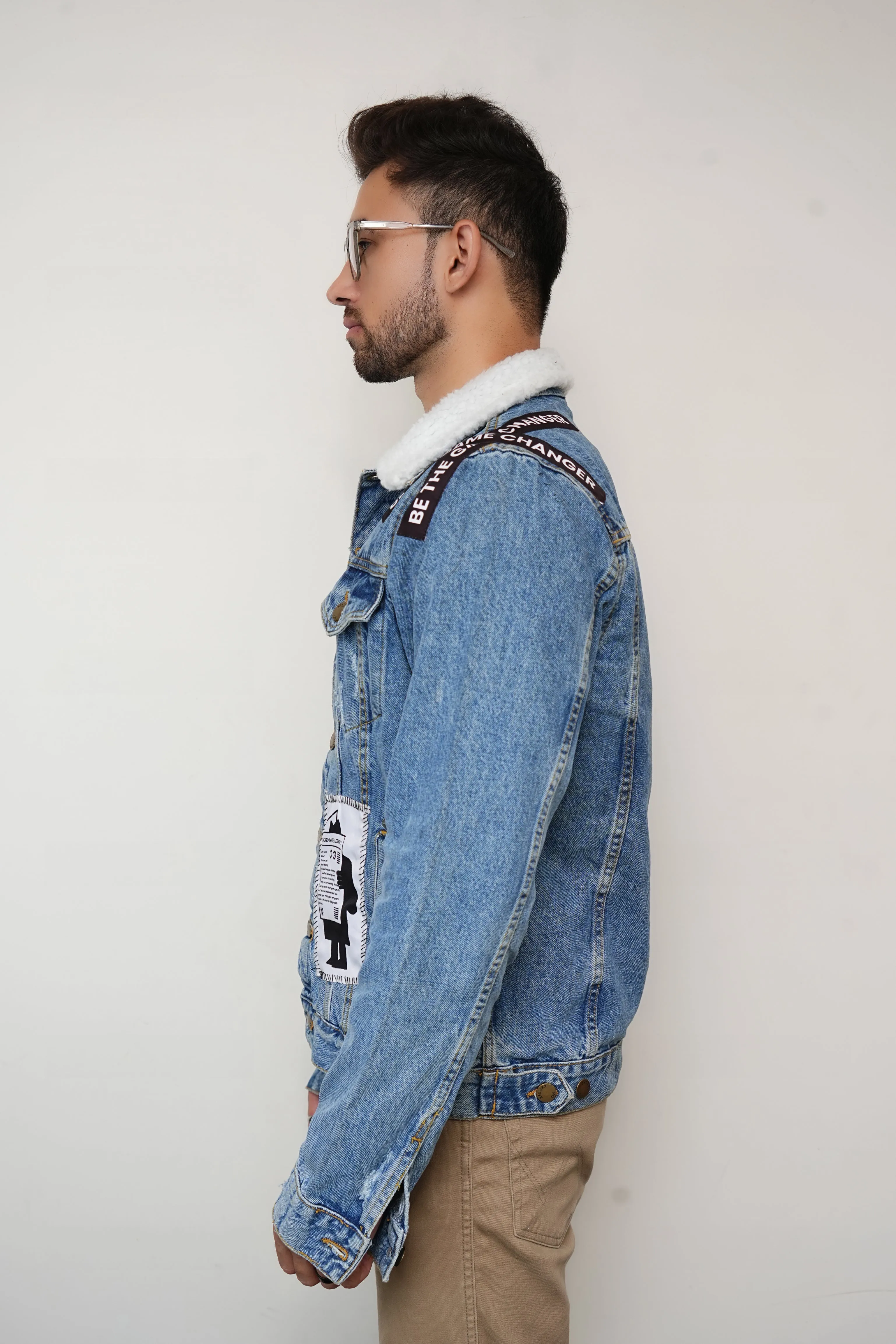 "SHUT MY EYES" Denim Jacket