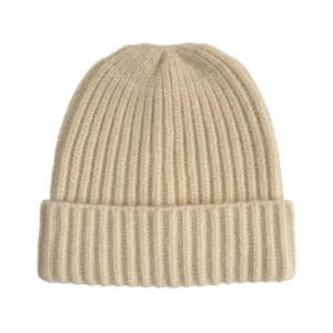 Ribbed Beanie - Natural