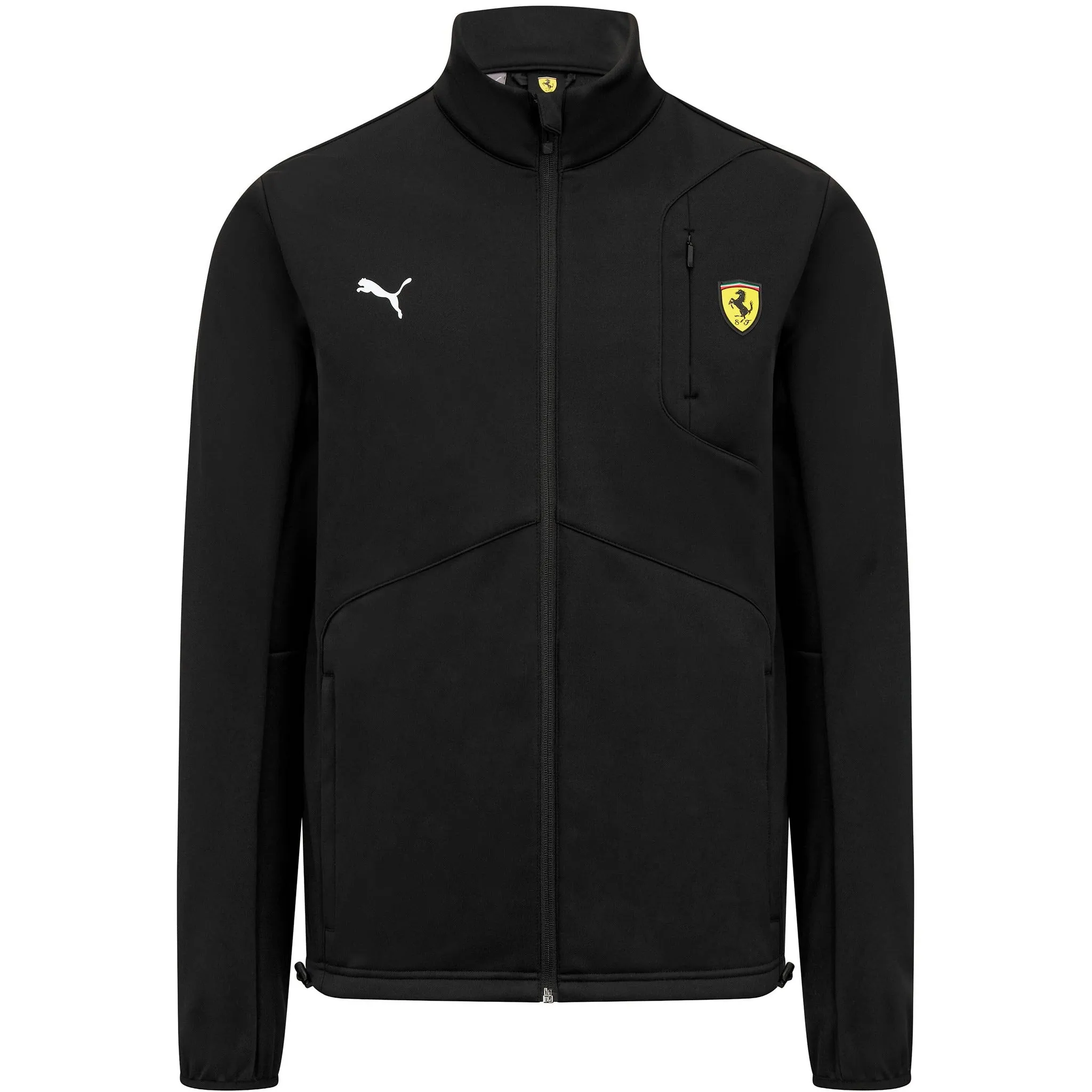 Scuderia Ferrari Puma Men's Softshell Jacket-Black/Red