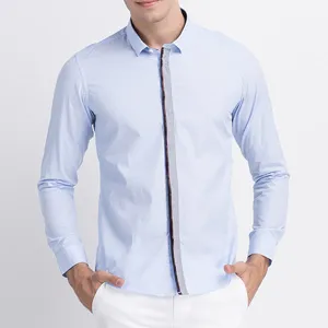 Stylish Stitching Closure Button Up Designer Shirts for Men